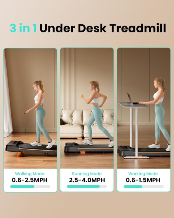 c0a49fd616d9419298cd16c75157d4b7 Walking Pad, Under Desk Treadmill with Incline for Home Office 2.5HP Portable Walking Treadmill with 280 Lbs Weight Capacity Walking Machine, Remote Control, LED Display