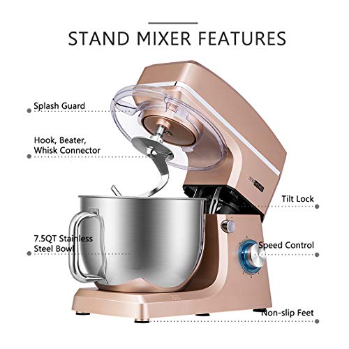c0a70cf4f8b74b59853ec5a2f1c5ff7e VIVOHOME 6 Speed Tilt Head Electric Champagne