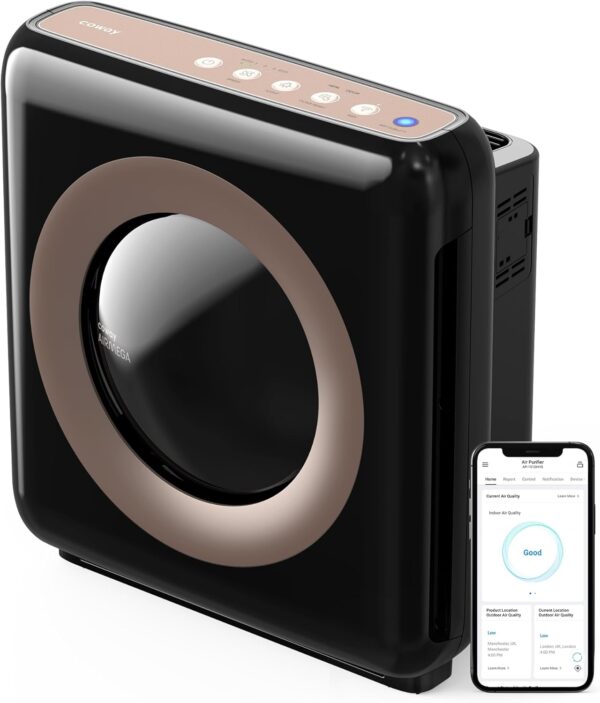 c0cc015cd9ce4289bb25c8db086b8edb Airmega AP-1512HH(W) True HEPA Purifier with Air Quality Monitoring, Auto, Timer, Filter Indicator, and Eco Mode, 16.8 x 18.3 x 9.7, White