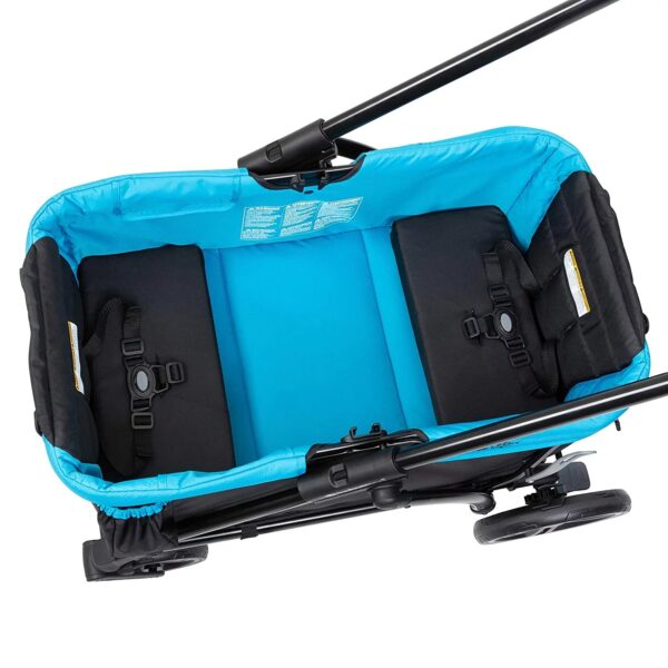 Baby Trend Expedition 2 in 1 Push or Pull Stroller Wagon w/ Canopy, Blue
