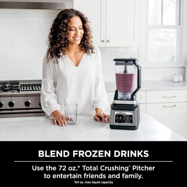 c12d7f96102f45728860c362665c672c BN801 Professional Plus Kitchen System, 1400 WP, 5 Functions for Smoothies, Chopping, Dough & More with Auto IQ, 72-oz.* Blender Pitcher, 64-oz. Processor Bowl, (2) 24-oz. To-Go Cups, Grey