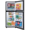 Danby DCR047A1BBSL 4.7 Cubic Feet Dual Door Compact Refrigerator, Black Steel