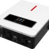3600W Hybrid Pure Sine Wave Power Inverter with 120A MPPT Solar Charger .dc 24V to ac 110v 60HZ Solar Converter for Home,Car ＆Cabin (DC24V(Range20V-30V) 3600VA)