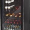 80L Glass Fronted Under Counter Fridge, Wine Beer and Beverage Cooler