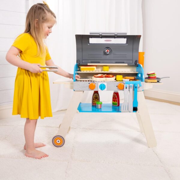 c29a10a31b5f4226ae5ced1c169c6abe Wooden Luxury Grill, Smoker and Pizza Oven Toy Food Toy for Kids Pretend Cooking