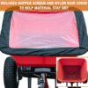 Buyers Products 3039632R Grounds Keeper Commercial Walk Behind Push Spreader, 100lb Capacity, For Salt, Ice & Snow Melt, Included Grate & Cover With Enclosed Gearbox for Protection