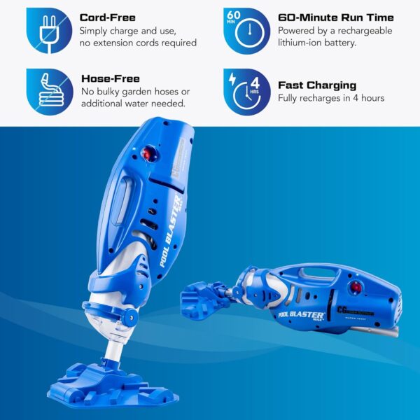 c32994599fc843dc8b3d8efa71d481cc POOL BLASTER Max Cordless Pool Vacuum for Deep Cleaning & Strong Suction, Handheld Rechargeable Swimming Pool Cleaner for Inground and Above Ground Pools, Hoseless Pool Vac by Water Tech