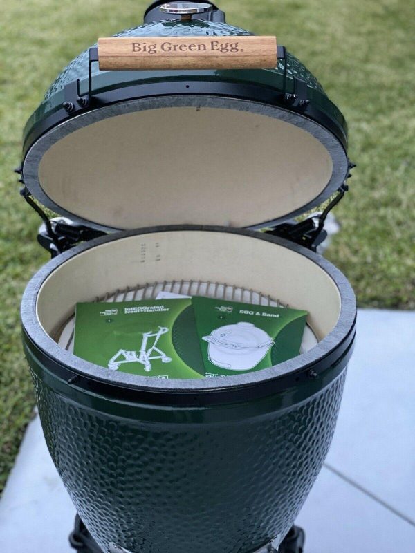 c34012b755ed4dc59d4c7facfa27f6e5 Brand new big green egg grill smoker with new accessories