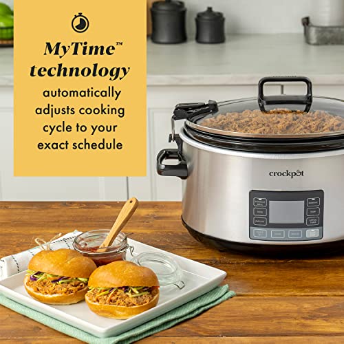 c420cce8082a4b64a12ad3777d160a6e Crock-Pot 7 Quart Portable Programmable Slow Cooker with Timer and Locking Lid