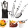 5PC Picnic Set Outdoor Portable Camping Pot 1-2 People Picnic Barbecue Tableware Pot