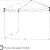 10x10 Pop Up Canopy Tent Portable Outdoor Canopy Tent for Parties Camping