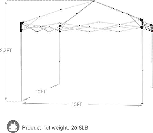 c462be885a184007a74cfcd8cc7849bc 10x10 Pop Up Canopy Tent Portable Outdoor Canopy Tent for Parties Camping