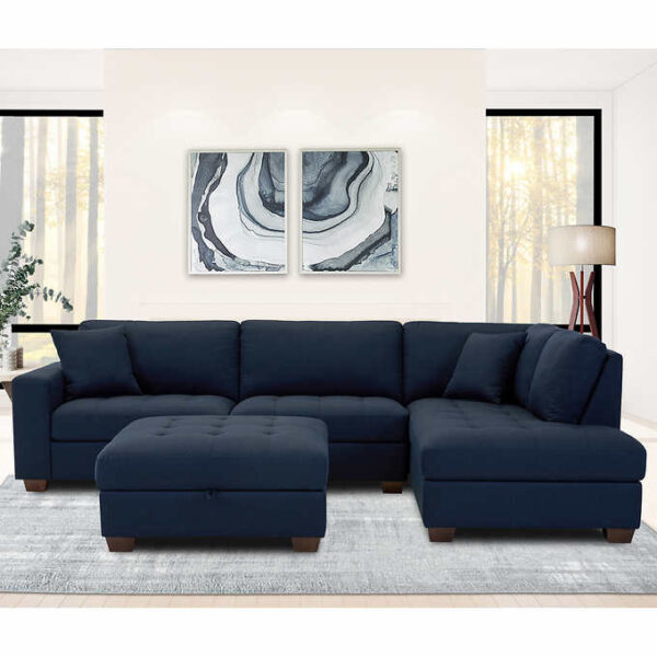 c475a08d79324246899fffbd838b8d4d Thomasville Tisdale Fabric Sectional with Storage Ottoman