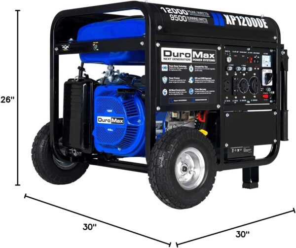 c4884d4914394fe4b623bac84639b41e 13,000-Watt Dual Fuel Portable Generator - Gas & Propane, Electric Start, Whole Home Backup Power, Transfer Switch Ready, RV & Emergency Ready