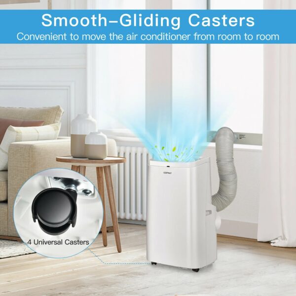 c4e9dbcce26342a8bd5c8999abcd6367 Costway 6350 BTU (9000BTU ASHRAE) Portable Air Conditioner 3-in-1 Air Cooler Fan Dehumidifier w/ Remote