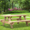 UFPED Wooden Picnic Table, Tan