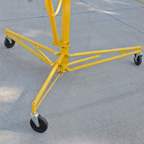 c52dd09e8c0f4afa9a53f8c3f14e88d7 Stark USA 65044 65044 Drywall Lift 11' Yellow Rolling Sheetrock Panel Hoist Jack
