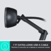 Logitech C505 Webcam 720p HD External USB Camera for Desktop or Laptop Bulk Package Non Retail Box