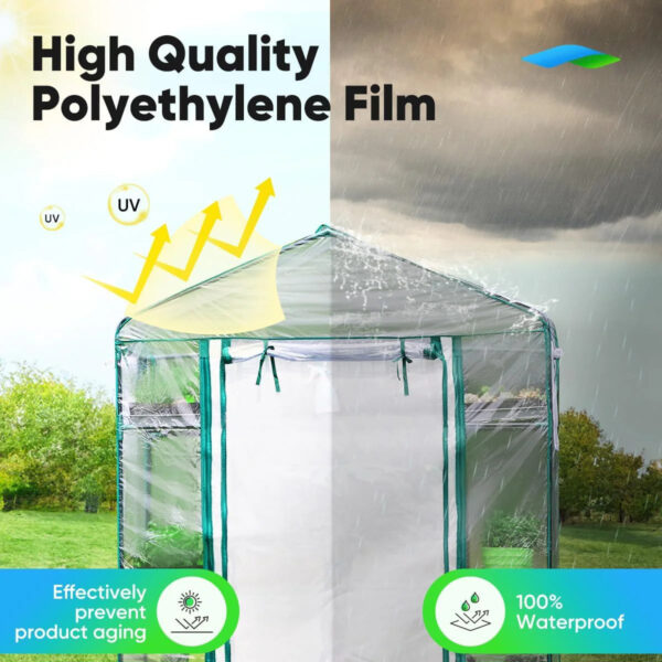 c5ea5d2d0f5a46b8b70f05efd7f726af Quictent Greenhouse for Outdoors with Screen Door & Windows
