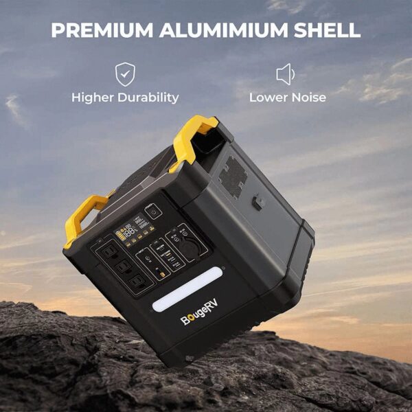 c5f1b50cba5b4fb8b38dadaeef94f228 BougeRV Fort 1500 Portable Power Station 2200W, 1456Wh LiFePO4 Solar Generator, AC Output 400W Fast Solar Charging for Outdoor Camping RV Home Backup Off-Grid Emergency