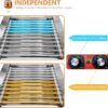 1670W Commercial Hot Dog Rollers,11 Rollers 30 Hotdog Roller Grill,Stainless Steel Hot Dog Machine With Dust Cover,Hot Dog Roller Machine With Dual Temp Control And Led Light/Detachable Drip Tray