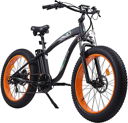 c62f32f8ca834a28964fb37ce0ef9210 750W Electric Bike 26′′ Fat Tire Adult Electric Bicycles 48V 13AH Removable Lithium Battery Ebike with Suspension Fork Aluminium Frame Beach Snow Mountain E-Bike for Adults