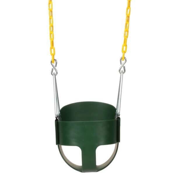 Eastern Jungle Gym Heavy Duty High Back Toddler Bucket Swing Seat, Green