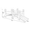 Shine Company 6 Ft. Cedar Garden Bridge, Natural