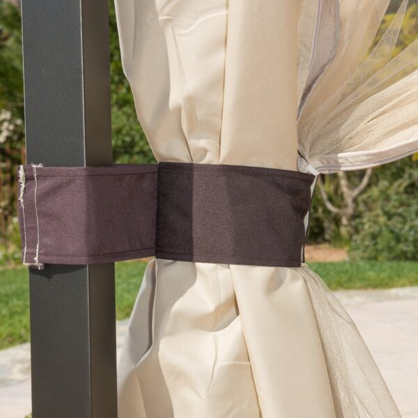 c6cfd8e3f5b14c09a16cfeb5904500db Christopher Knight Home Skyline Fabric Gazebo by Beige