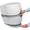 Thetford 565E Porta Potti Portable Battery Powered Flush Travel Toilet, White