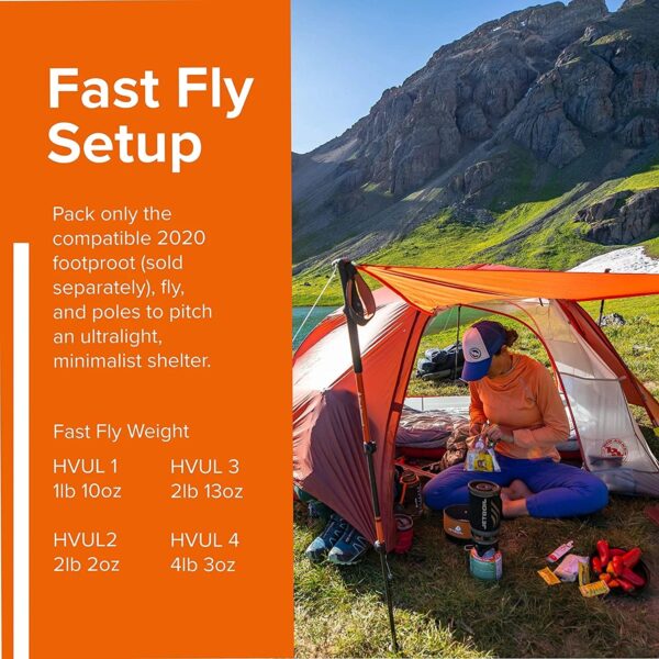 Big Agnes Unisex's Copper Spur Tent, Orange, 3 Person