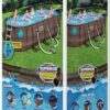 18' x 9 'x 48' above ground swimming pool Set with metal frame home swimming pool sand filter pump, skimmer and vacuum