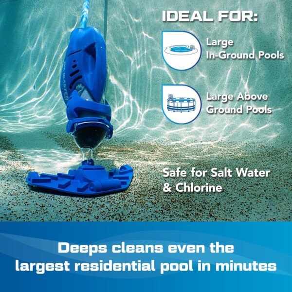 c78619b62eea428ab9daaf12281e7b20 POOL BLASTER Max Cordless Pool Vacuum for Deep Cleaning & Strong Suction, Handheld Rechargeable Swimming Pool Cleaner for Inground and Above Ground Pools, Hoseless Pool Vac by Water Tech