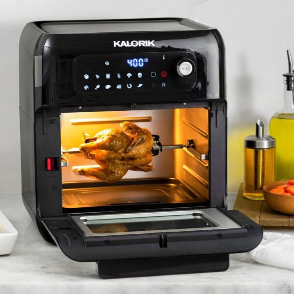 c79469d0096145e0a93cd2b7b540f344 10 Quart Air Fryer Oven, Black