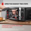 Air Fryer Combo 8-in-1 Countertop Microwave Oven, with Convection, Broil, Odor Removal Mode, 12.4" Position Memory Turntable, Child-Lock, 1.0 Cu.ft, Black Stainless Steel, ML2-EC10SA(BS)