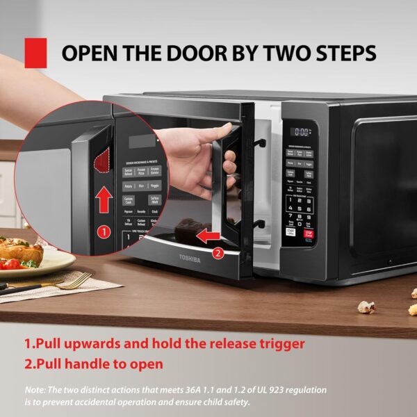 c7eb7bbdceeb4f768d212e97729a8746 Air Fryer Combo 8-in-1 Countertop Microwave Oven, with Convection, Broil, Odor Removal Mode, 12.4" Position Memory Turntable, Child-Lock, 1.0 Cu.ft, Black Stainless Steel, ML2-EC10SA(BS)