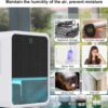 Bedroom Dehumidifier 2.2L Water Tank with Hygrometer RGB LED Light