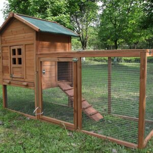 Outdoor 80'' Wooden Chicken Coop Nest Box Hen House Poultry Pet Hutch Garden Backyard Cage
