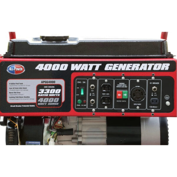 c822de0fce35470d85f8927def9cfec4 4000 Watt Generator APGG4000, 4000W Portable Generator for Home Use Power Backup, RV Standby, Hurricane Damage Restoration Power Backup, EPA Certified