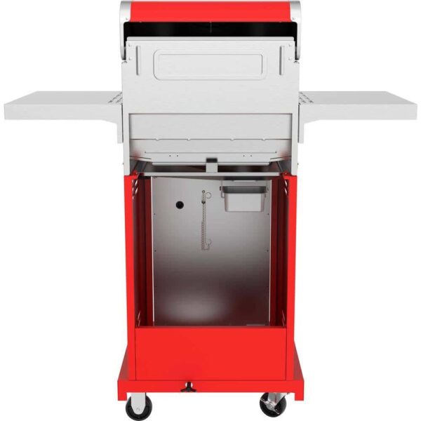 c82d14920c704fe49ded78fde9507fca 2-Burner Propane Gas Grill, Red – Stainless Steel, 28,000 BTUs, Compact Design