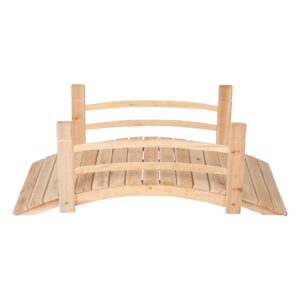 Shine Company 4 Ft. Cedar Garden Bridge - Natural