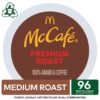 McCafé Premium Roast Medium Coffee Pods, 96 Count, 100% Arabica, Keurig K-Cup Compatible, Recyclable