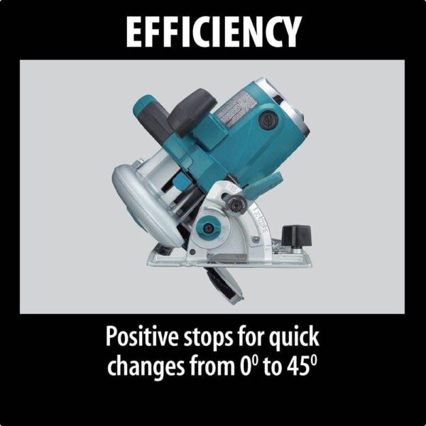 15 Amp 7-1/4 in. Corded Lightweight Magnesium Circular Saw with LED Light, Dust Blower, 24T Carbide blade, Hard Case 5007MG