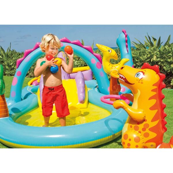 c8def8cf668748418f3552e8fb0bddc4 Dinoland Kiddie Inflatable Pool & Inflatable Ocean Backyard Kiddie Pool