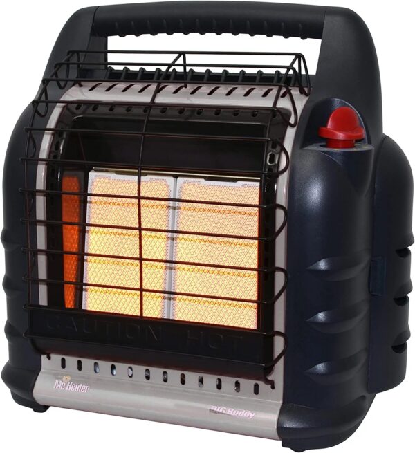 ZHIYU F274830 MH18BRV Big Buddy Grey Indoor-Safe Portable RV Propane Heater (4,000 , 9,000 and 18,000 BTU)