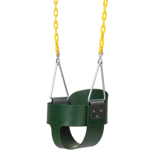 Eastern Jungle Gym Heavy Duty High Back Toddler Bucket Swing Seat, Green