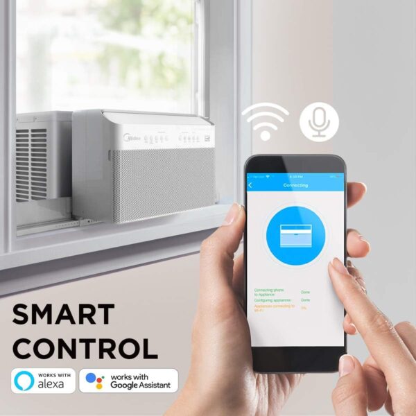 ca3989a2edf04280b1a5605fd6818b6d Midea U-Shaped Inverter Window Air Conditioner 12,000BTU with Open Window Flexibility, Robust Installation,Extreme Quiet, 35% Energy Saving, Smart Control, Alexa, Remote, Bracket Included (Renewed)