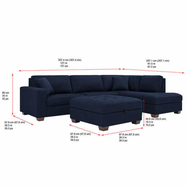 ca510a2a6fc344248c6ed976923ef355 Thomasville Tisdale Fabric Sectional with Storage Ottoman