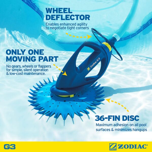cae524720f1345bf9c7e3df8db76c462 Zodiac Automatic Suction-Side Pool Cleaner Vacuum
