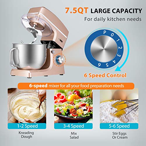 cafd7eb717b445c8bbda51b303edf1d2 VIVOHOME 6 Speed Tilt Head Electric Champagne